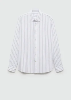 MANGO Koszule*Koszula regular fit z bawełny w paski