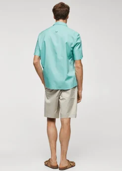 MANGO Koszule*Koszula regular fit z bawełnianej tkaniny oxford