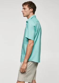 MANGO Koszule*Koszula regular fit z bawełnianej tkaniny oxford