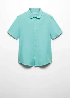 MANGO Koszule*Koszula regular fit z bawełnianej tkaniny oxford