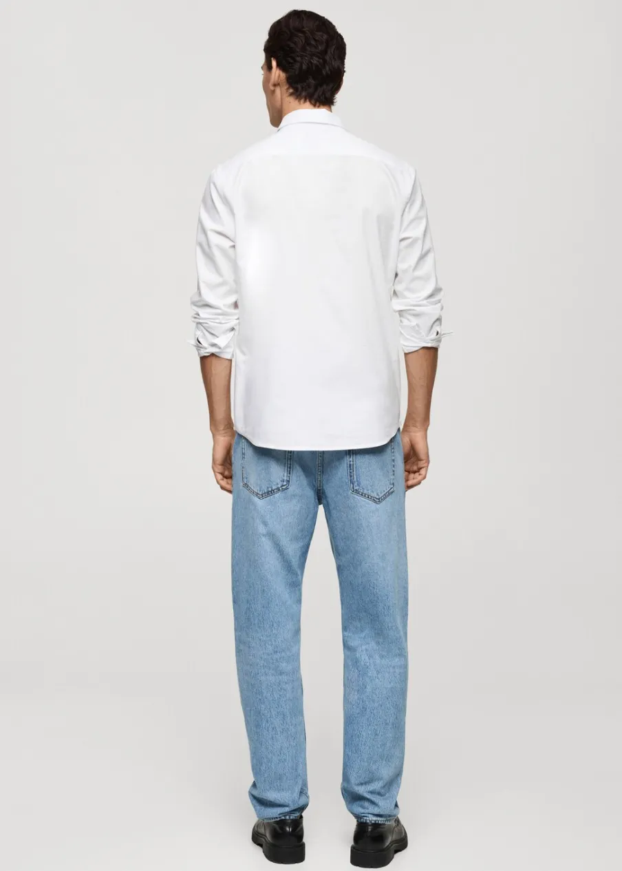 MANGO Koszule*Koszula regular fit z bawełnianej tkaniny oxford