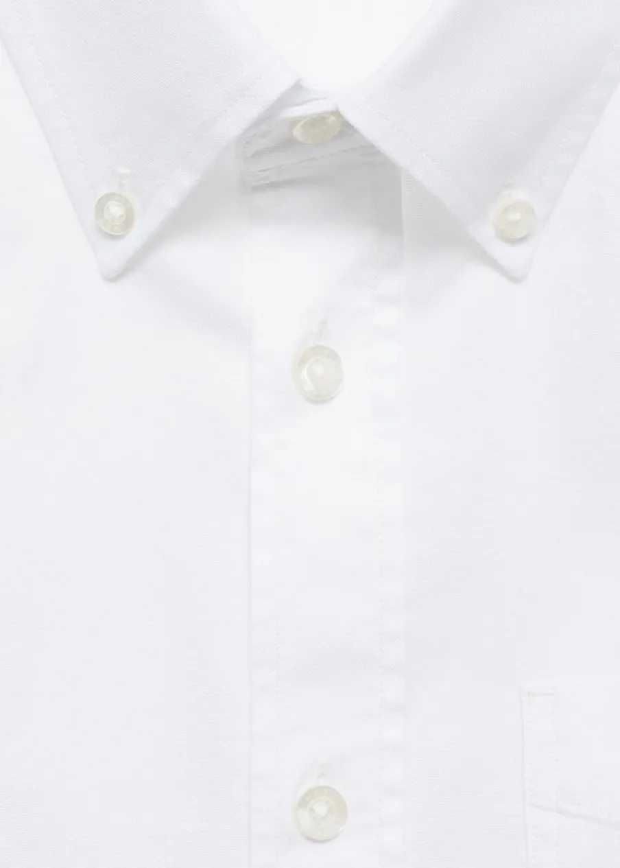 MANGO Koszule*Koszula regular fit z bawełnianej tkaniny oxford