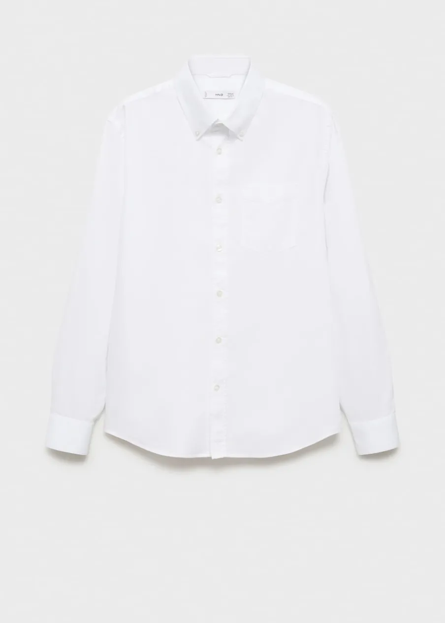 MANGO Koszule*Koszula regular fit z bawełnianej tkaniny oxford