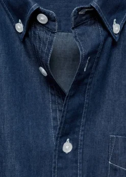 MANGO Koszule*Koszula regular fit z bawełnianego batystu