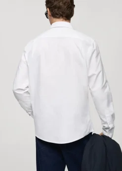 MANGO Koszule*Koszula regular fit z bawełnianej tkaniny oxford