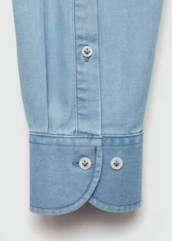 MANGO Koszule*Koszula regular fit z bawełnianego batystu