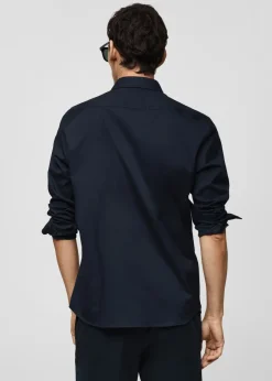 MANGO Koszule*Koszula regular fit z diagonalu z 100% bawełny