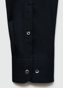 MANGO Koszule*Koszula regular fit z diagonalu z 100% bawełny