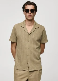 MANGO Koszule|Koszulki Polo*Koszula regular fit z dzianiny
