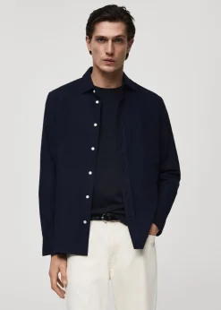 MANGO Koszule*Koszula regular fit z flaneli z 100% bawełny