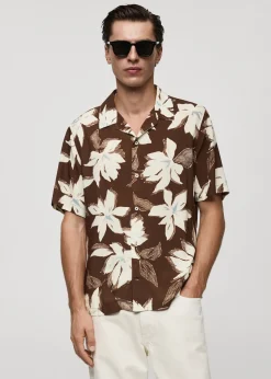 MANGO Koszule*Koszula regular fit z hawajskim nadrukiem