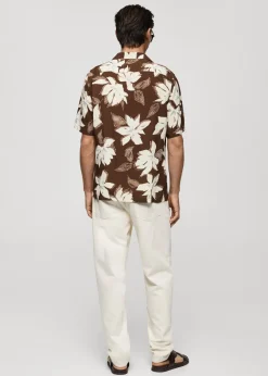 MANGO Koszule*Koszula regular fit z hawajskim nadrukiem