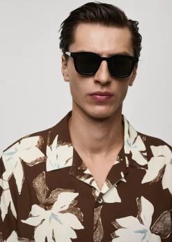 MANGO Koszule*Koszula regular fit z hawajskim nadrukiem