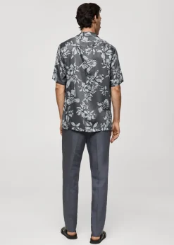 MANGO Koszule*Koszula regular fit z hawajskim nadrukiem
