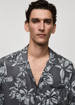 MANGO Koszule*Koszula regular fit z hawajskim nadrukiem