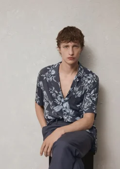 MANGO Koszule*Koszula regular fit z hawajskim nadrukiem