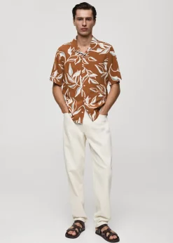 MANGO Koszule*Koszula regular fit z hawajskim nadrukiem