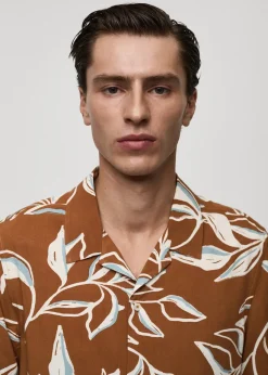 MANGO Koszule*Koszula regular fit z hawajskim nadrukiem