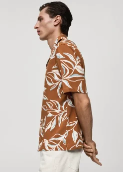 MANGO Koszule*Koszula regular fit z hawajskim nadrukiem