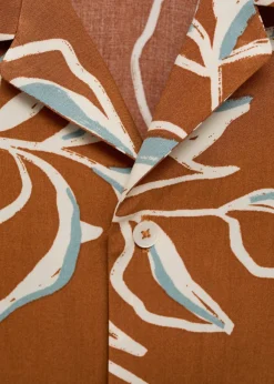 MANGO Koszule*Koszula regular fit z hawajskim nadrukiem