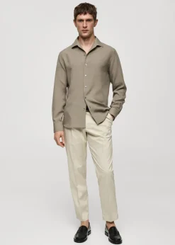 MANGO Koszule*Koszula regular fit z lyocellu