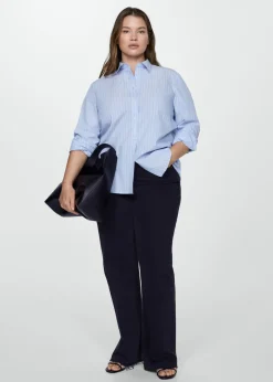 MANGO Koszule I Bluzki*Koszula regular fit z mieszanki bawełny i lyocellu