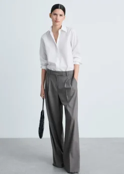 MANGO Koszule I Bluzki*Koszula regular fit z mieszanki bawełny i lyocellu