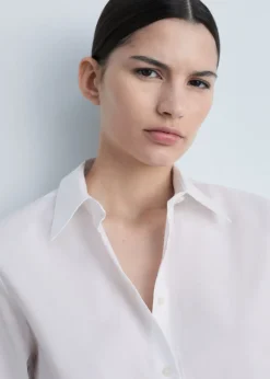 MANGO Koszule I Bluzki*Koszula regular fit z mieszanki bawełny i lyocellu