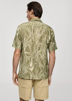 MANGO Koszule*Koszula regular fit z nadrukiem w liście