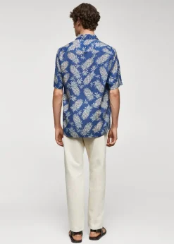 MANGO Koszule*Koszula regular fit z nadrukiem w ananasy