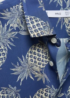 MANGO Koszule*Koszula regular fit z nadrukiem w ananasy