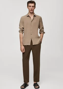 MANGO Koszule*Koszula regular fit z tencelu