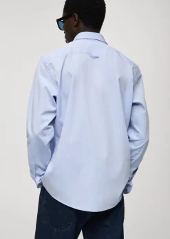 MANGO Koszule*Koszula regular fit z tkaniny bawełnianej fil-à-fil