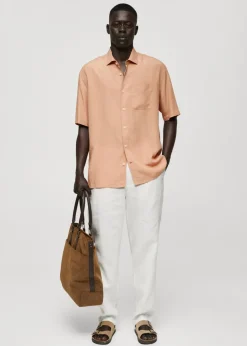 MANGO Koszule*Koszula relaxed fit z 100% tencelu