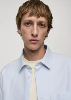 MANGO Koszule*Koszula relaxed fit z bawełnianej tkaniny oxford