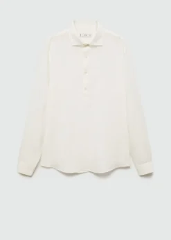 MANGO Koszule*Koszula relaxed fit z lnu i tencelu