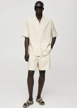 MANGO Koszule*Koszula relaxed fit z mieszanki lnu