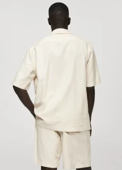 MANGO Koszule*Koszula relaxed fit z mieszanki lnu