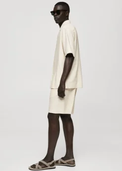 MANGO Koszule*Koszula relaxed fit z mieszanki lnu