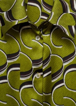 MANGO Koszule I Bluzki*Koszula satynowa ze wzorem