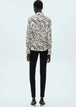 MANGO Koszule I Bluzki*Koszula satynowa ze wzorem
