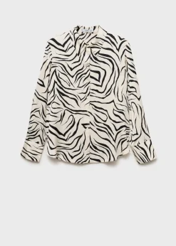 MANGO Koszule I Bluzki*Koszula satynowa ze wzorem