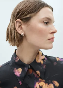 MANGO Koszule I Bluzki*Koszula satynowa ze wzorem