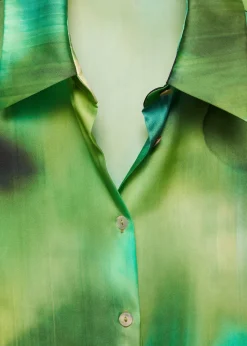 MANGO Koszule I Bluzki*Koszula satynowa ze wzorem