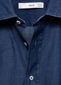 MANGO Koszule*Koszula slim fit z bawełnianego batystu