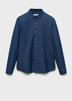 MANGO Koszule*Koszula slim fit z bawełnianego batystu
