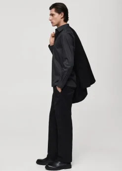 MANGO Koszule*Koszula slim fit z bawełny w prążki