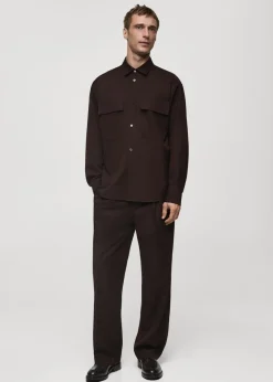 MANGO Koszule*Koszula slim fit z kieszeniami