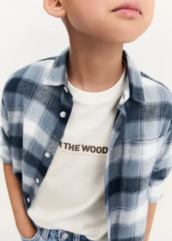 Dzieci MANGO Koszule*Koszula w kratkę z kieszenią