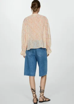 MANGO Koszule I Bluzki*Koszula w kwiaty